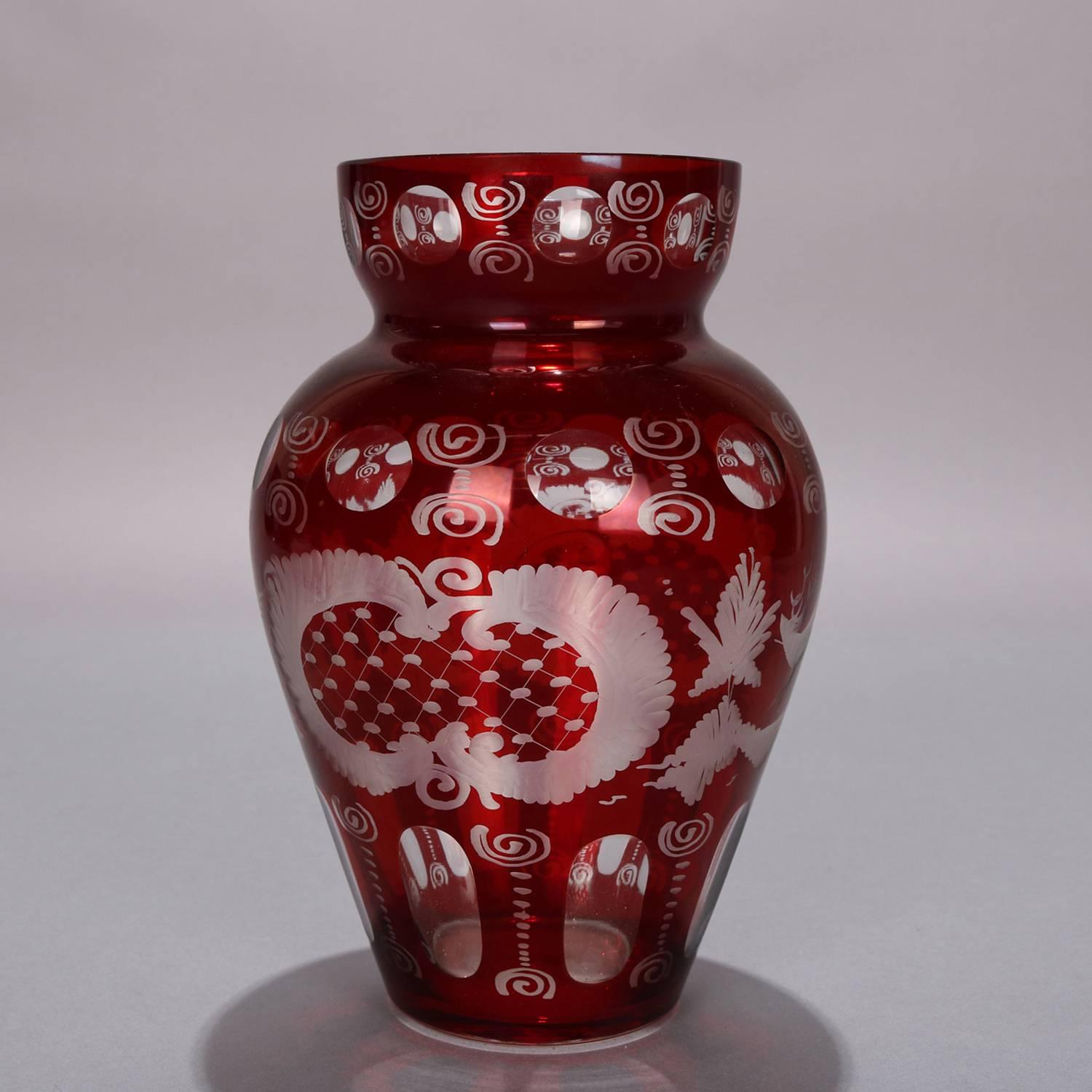 egermann glass vase