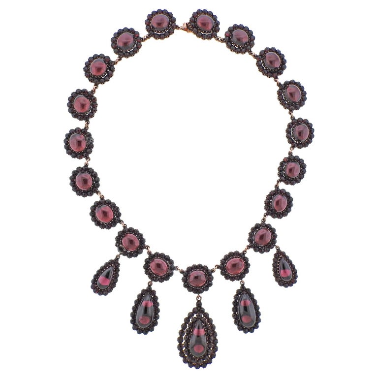 garnet vintage necklace