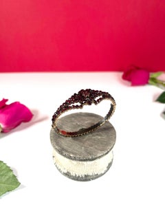 Antique Bohemian Garnet Victorian Bangle