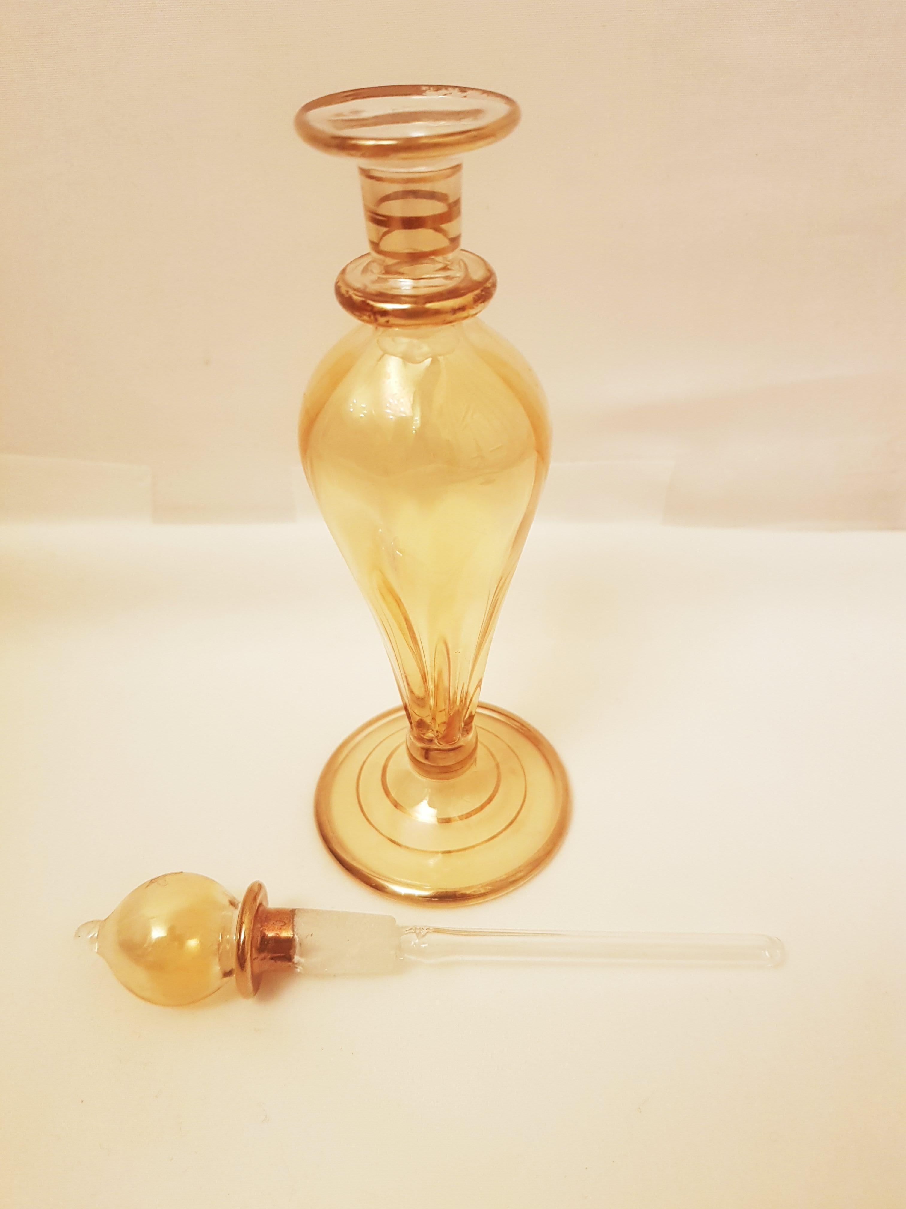 Antique Bohemian Glass Perfume Bottles In Excellent Condition For Sale In Grantham, GB