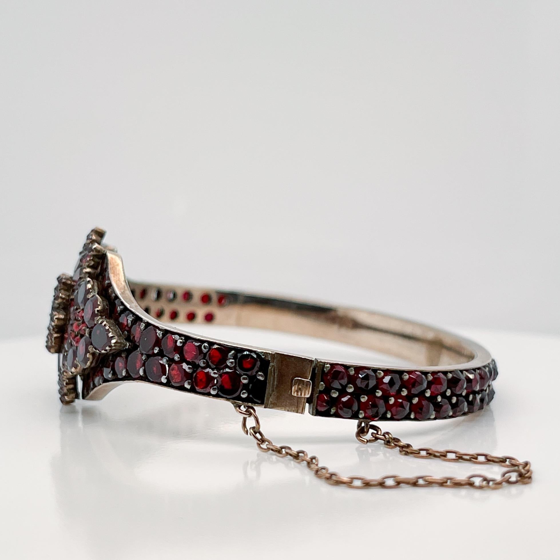 vintage bohemian garnet bracelet
