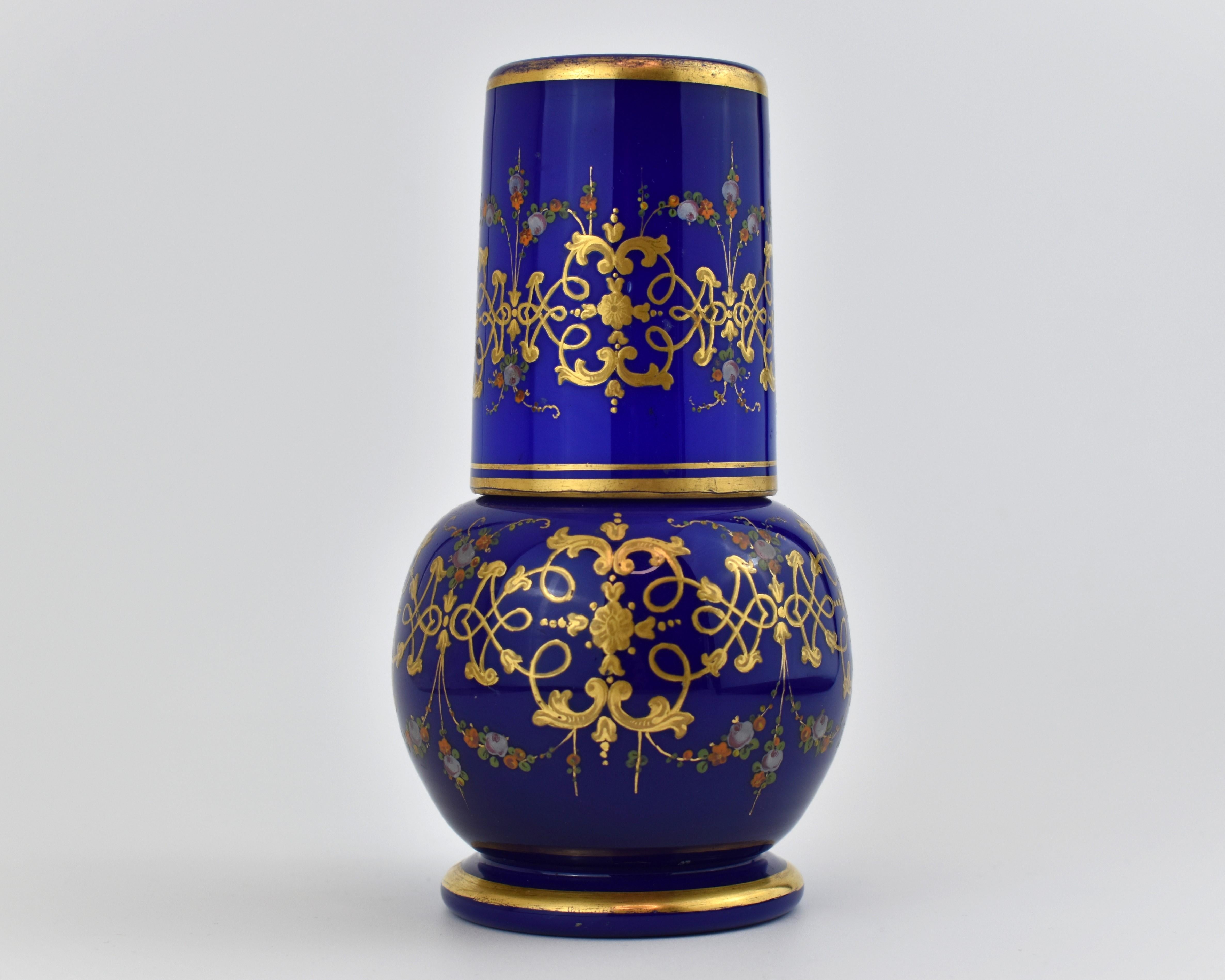 Antico set di bicchieri opalini di Boemia, set per liquori, XIX secolo in vendita 5