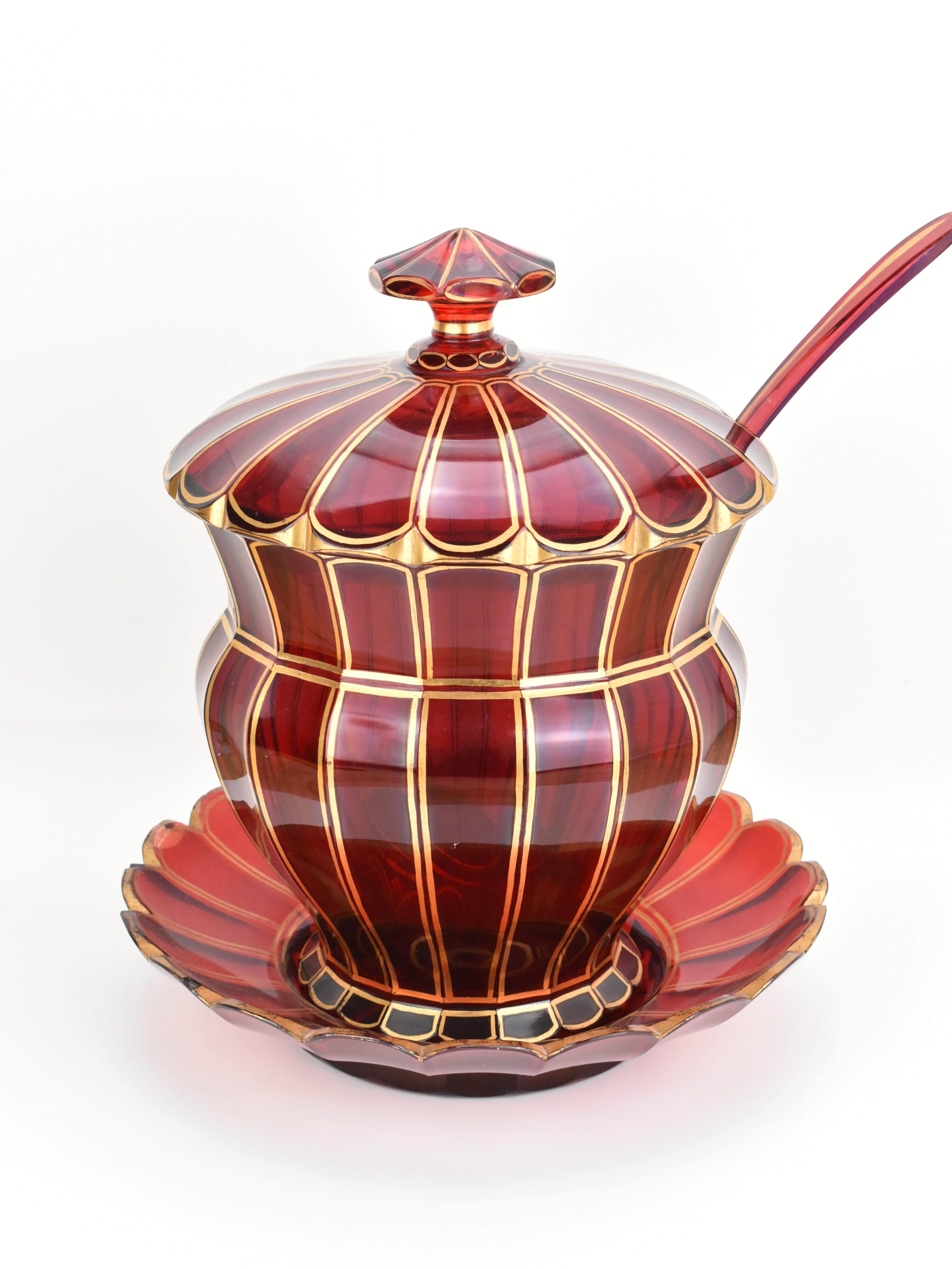 red antique glass