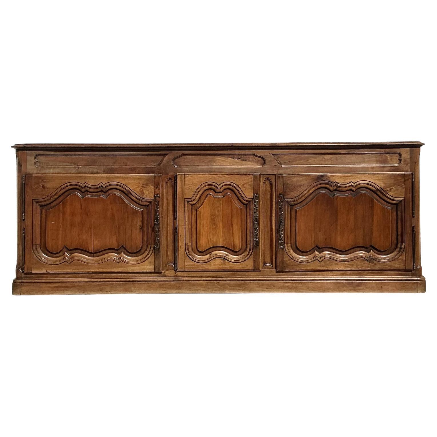 Antique Boho 19th Century Carved Credenza
