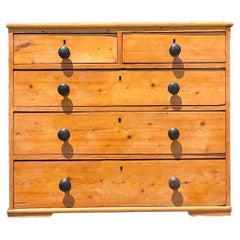Antique Boho 19th Century Pine Chest of Drawers