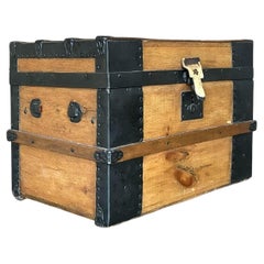 Ancienne malle de voyage Boho du 19ème siècle