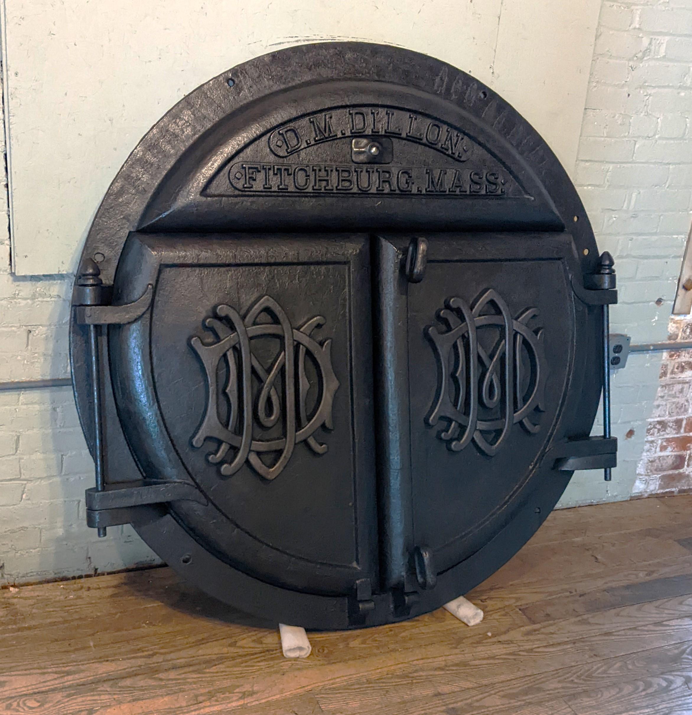 1 Set of Antique D.M Dillon Boiler Doors

Overall Dimensions: 9