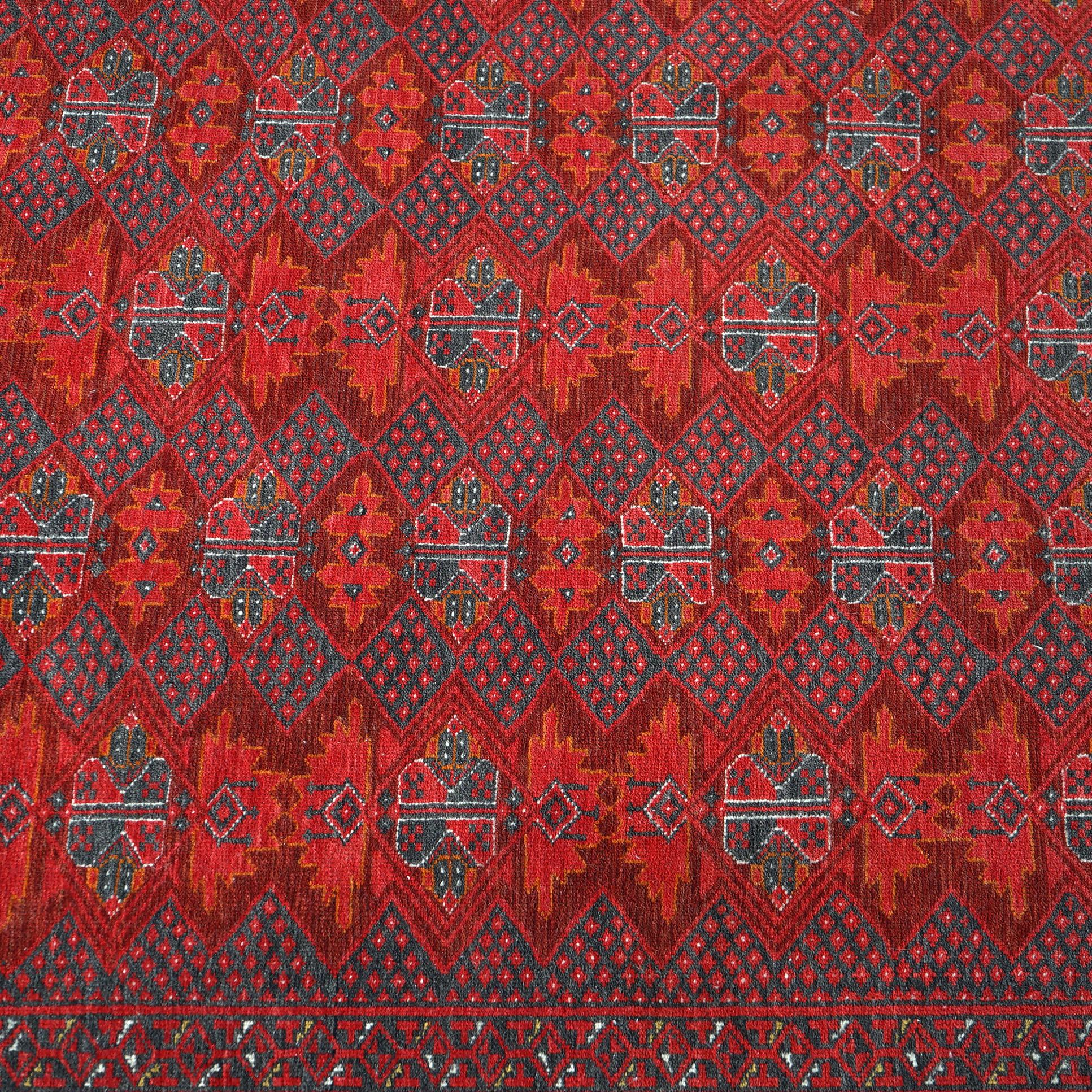 Antique Bokara Oriental Wool Rug with Allover Design Circa 1940 For Sale 3