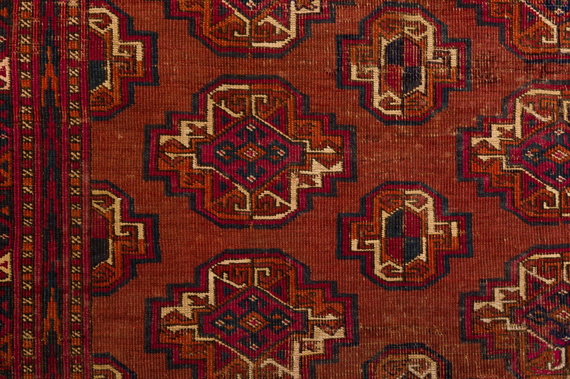 Wool Antique Bokara Turkoman For Sale