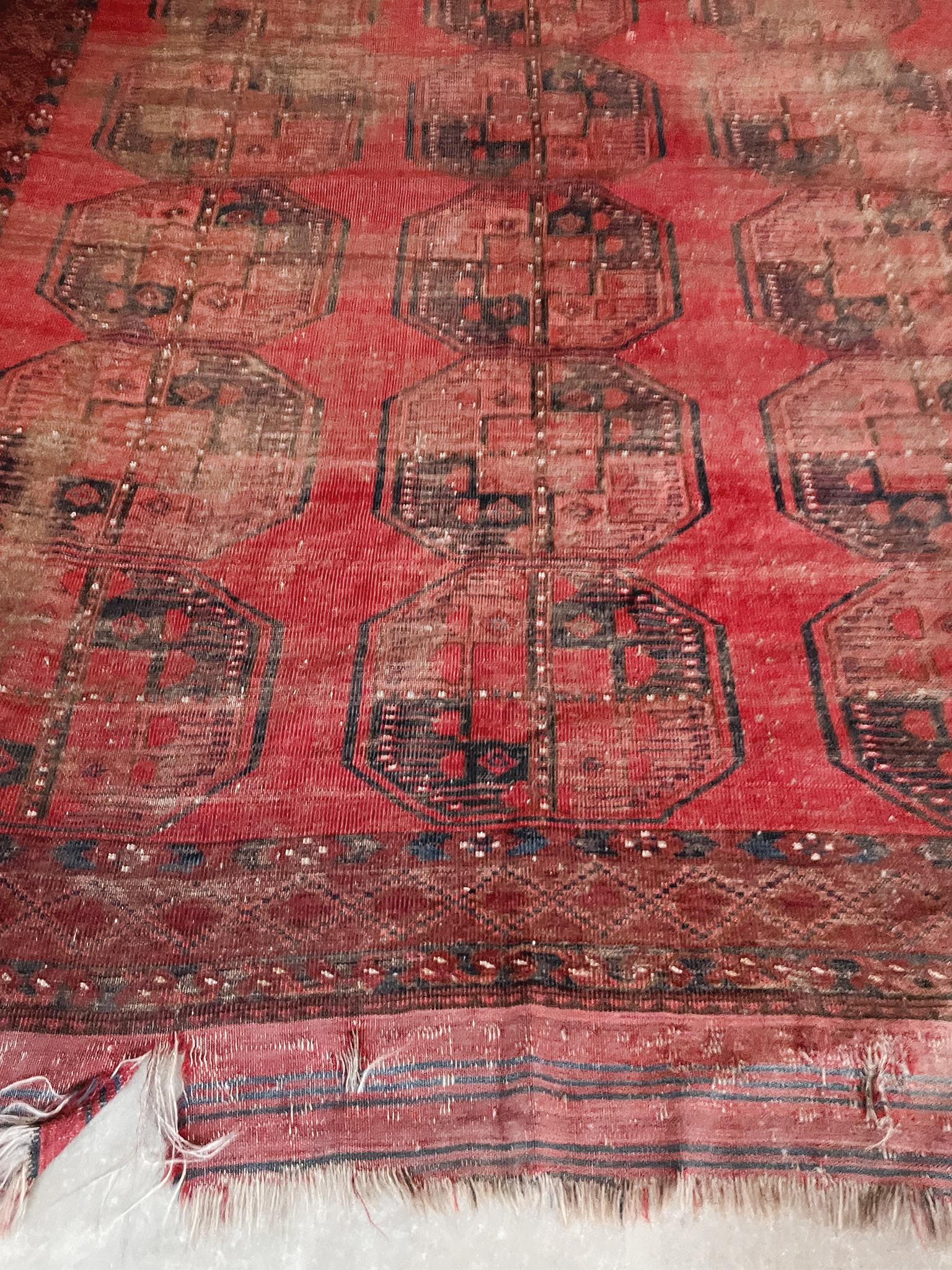 Central Asian Antique Bokhara Rug  9' 2