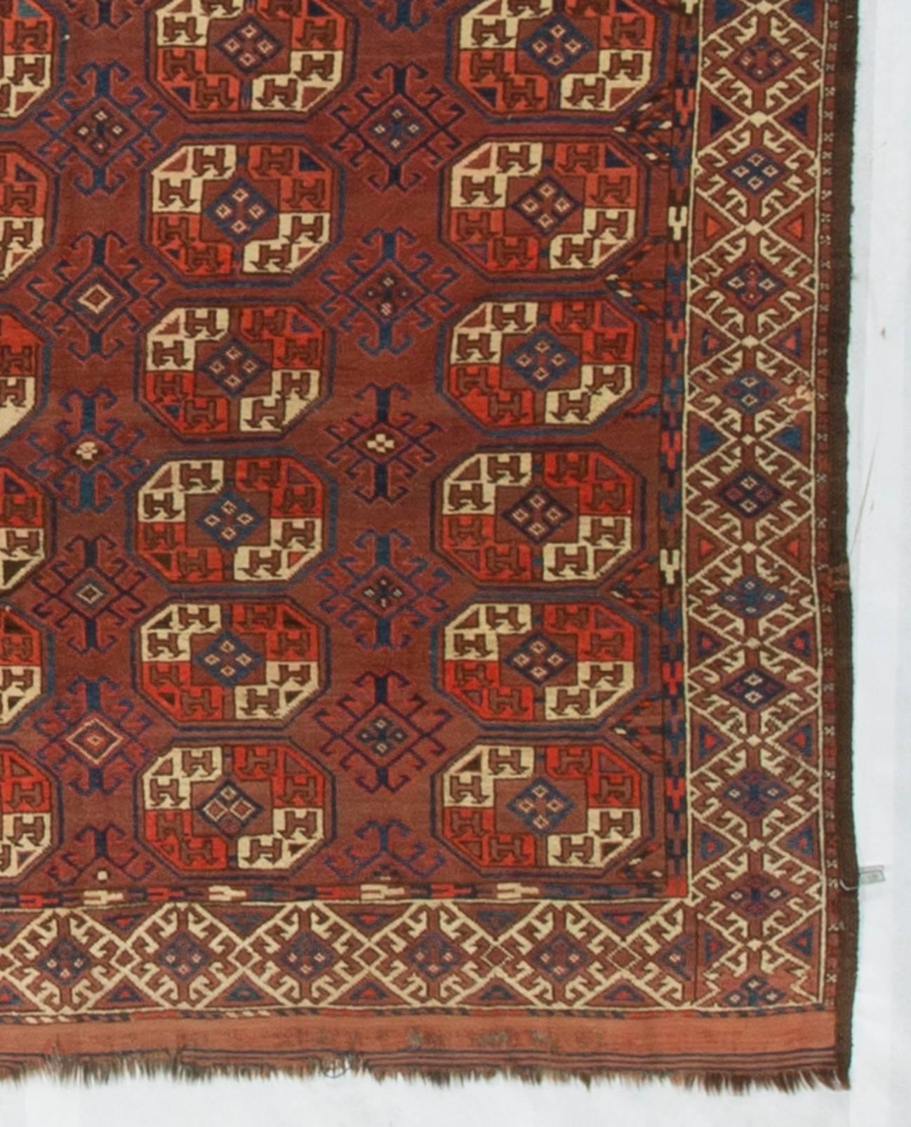Antiker Bokhara-Teppich, um 1900  6'5 x 9' (Afghanisch) im Angebot