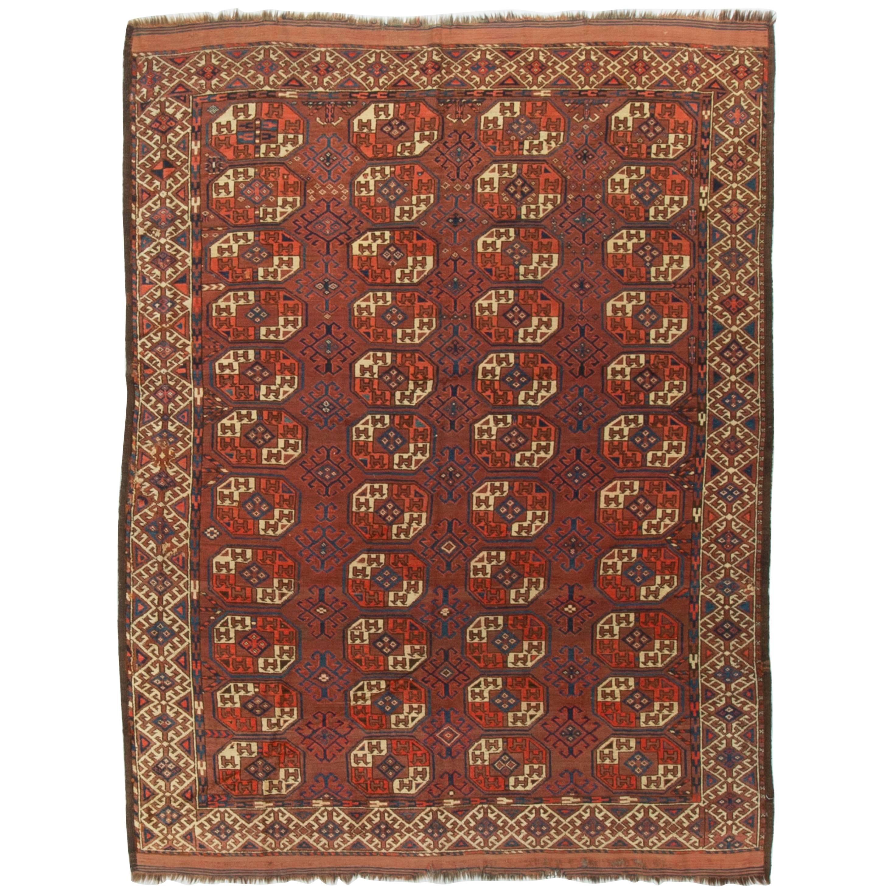 Antiker Bokhara-Teppich, um 1900  6'5 x 9'