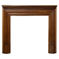 Antiker edwardianischer Kamin aus Bolection-Eiche