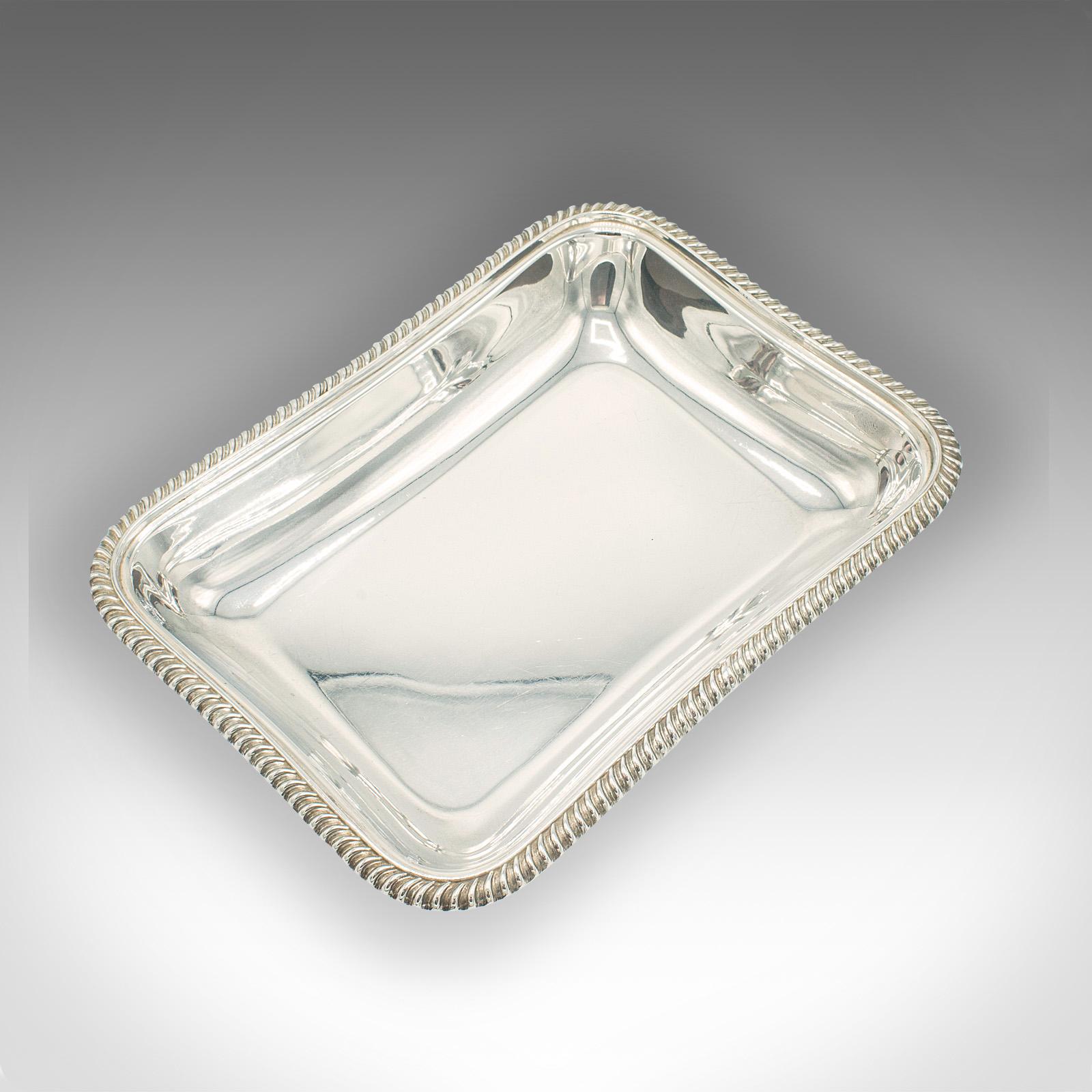 silver fruit tray