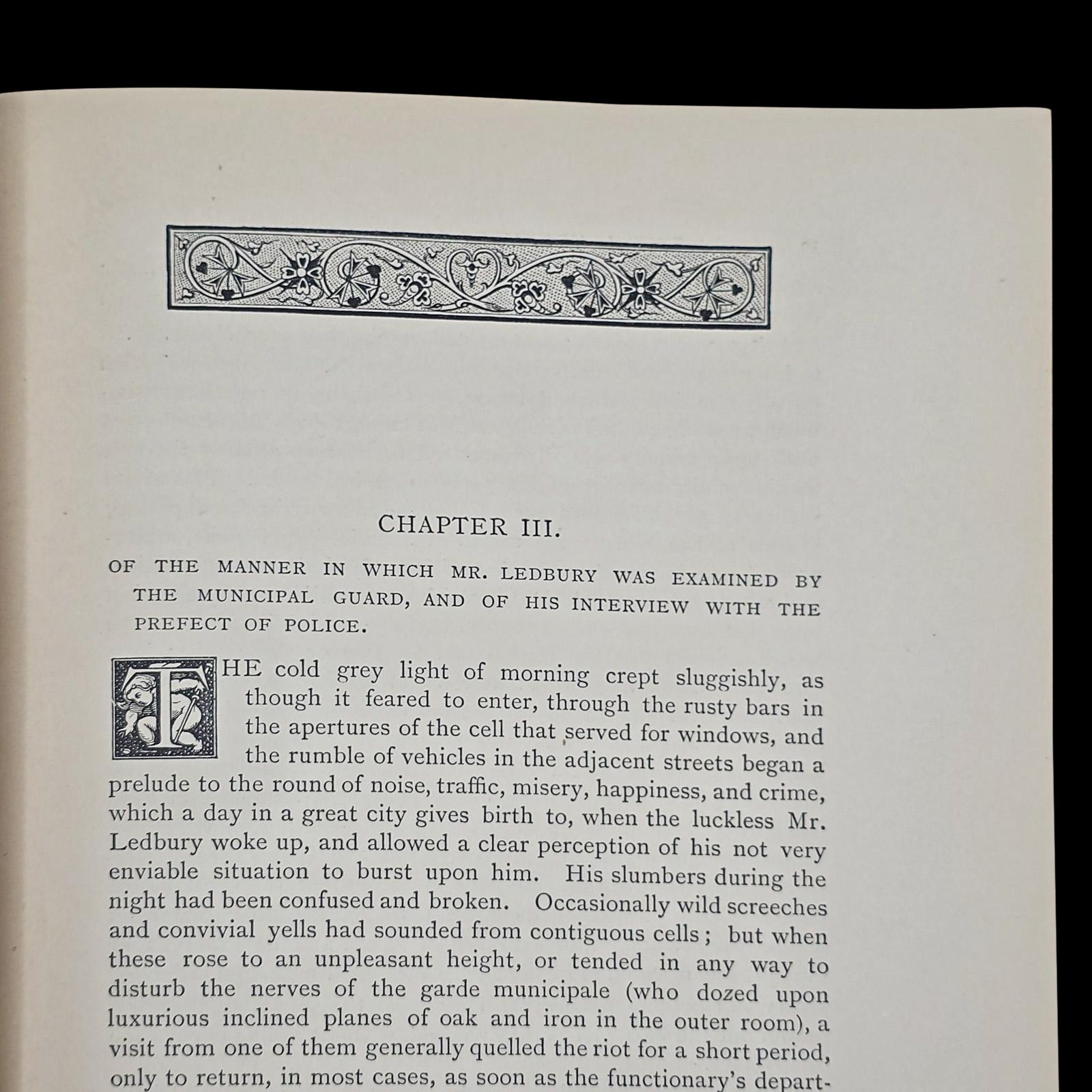 Late 19th Century Antique Book, Adventures of Mr Ledbury, Albert Smith, Novel, Literature, C.1886 For Sale
