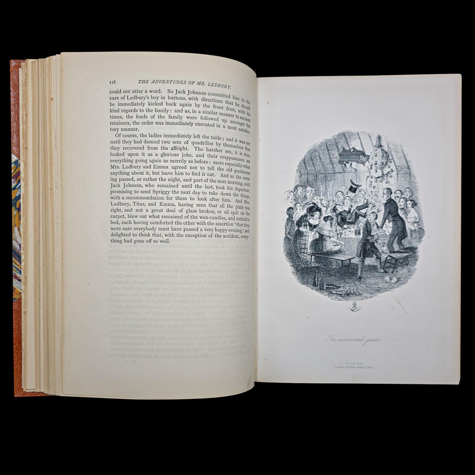 Antique Book, Adventures of Mr Ledbury, Albert Smith, Novel, Literature, C.1886 For Sale 2
