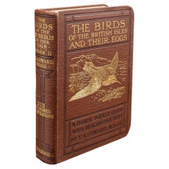 Livre ancien Oiseaux des îles britanniques, anglais, référence en ornithologie, vers 1920