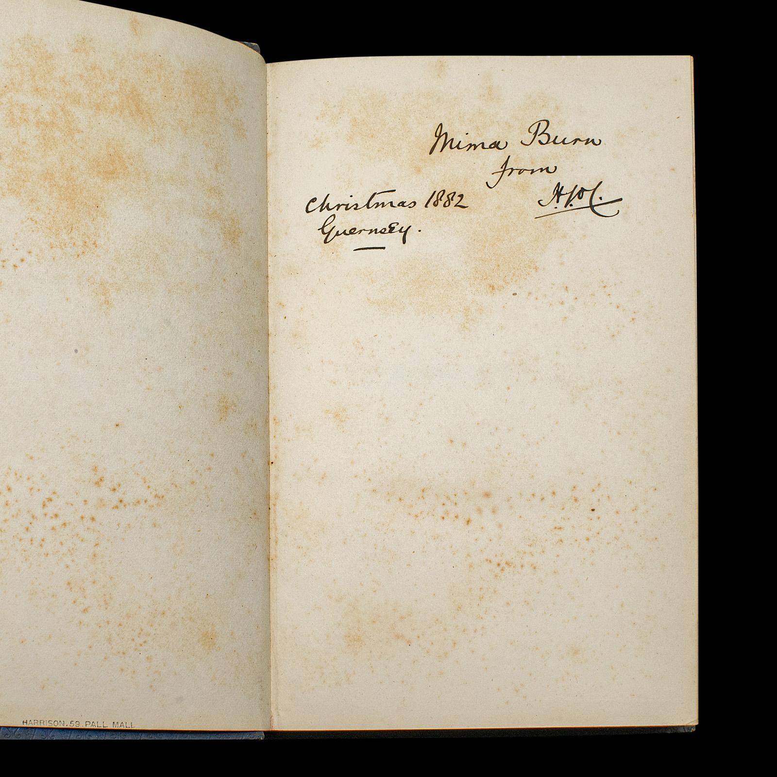British Antique Book, Bones and I, Whyte-Melville, English, Novel, Victorian, Circa 1880 For Sale