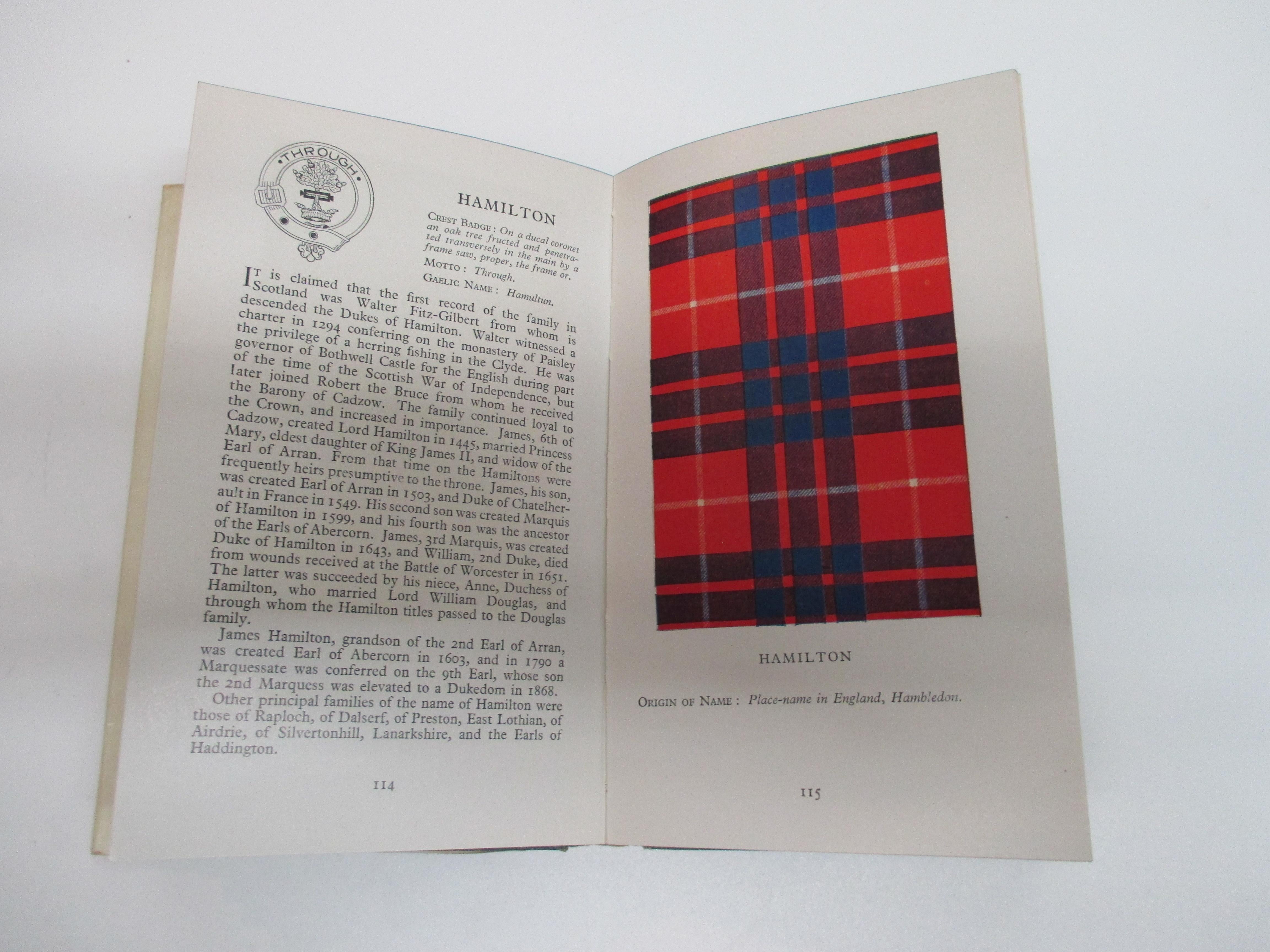 Antique book by Robert Bain's titled Clans and Tartans of Scotland
Collectible edition
Fully revised
1959, London
360 pages.