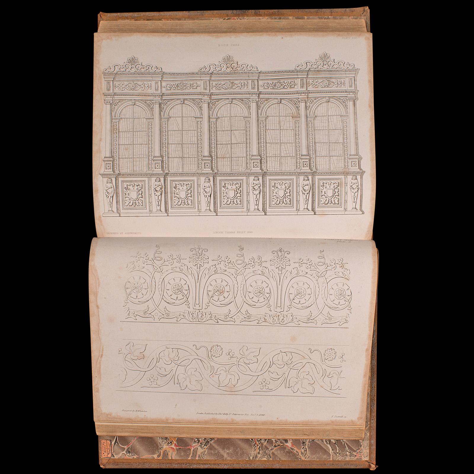 Tapisserie de livres antique, menuiserie, fabrication d'armoires, Nicholson, anglais, victorien en vente 5