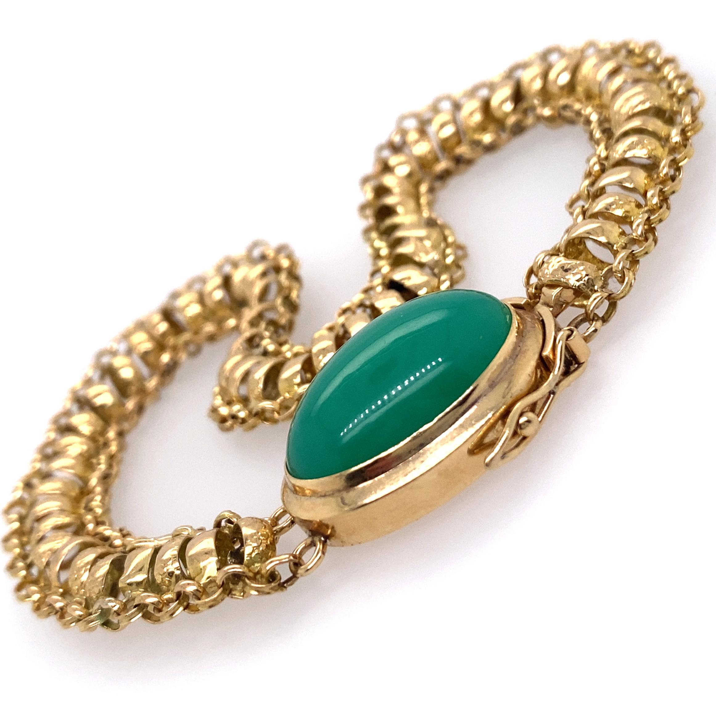 This unusual chain is a segment from an 18 karat gold 40
