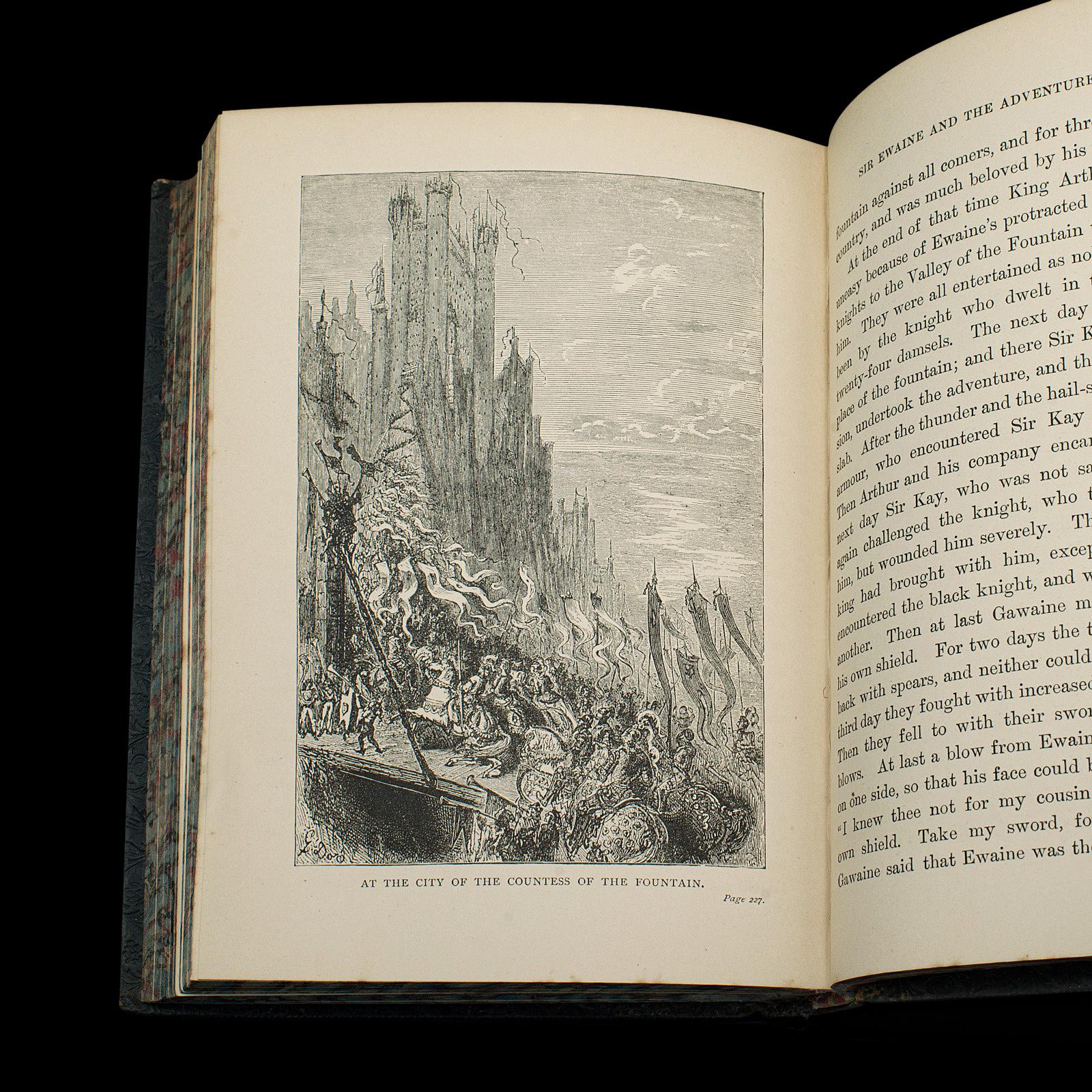 Antique Book, Days of King Arthur, Mythology, English, Fiction, Late Victorian For Sale 2