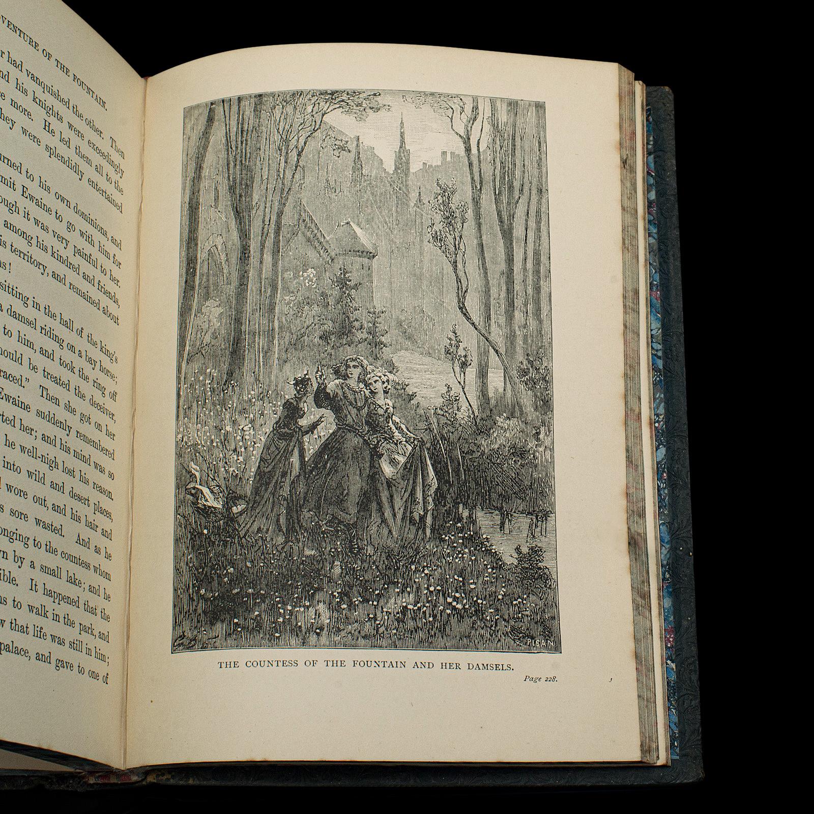 Antique Book, Days of King Arthur, Mythology, English, Fiction, Late Victorian For Sale 3
