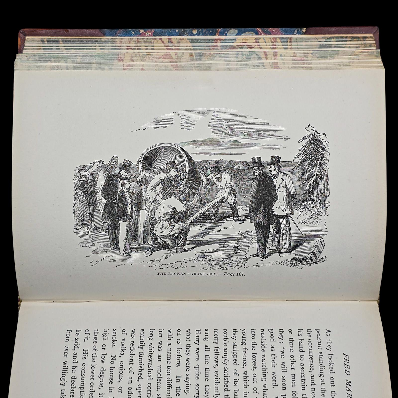 Antique Book, Fred Markham In Russia, Memoir, Travel Literature, Victorian, 1884 For Sale 4