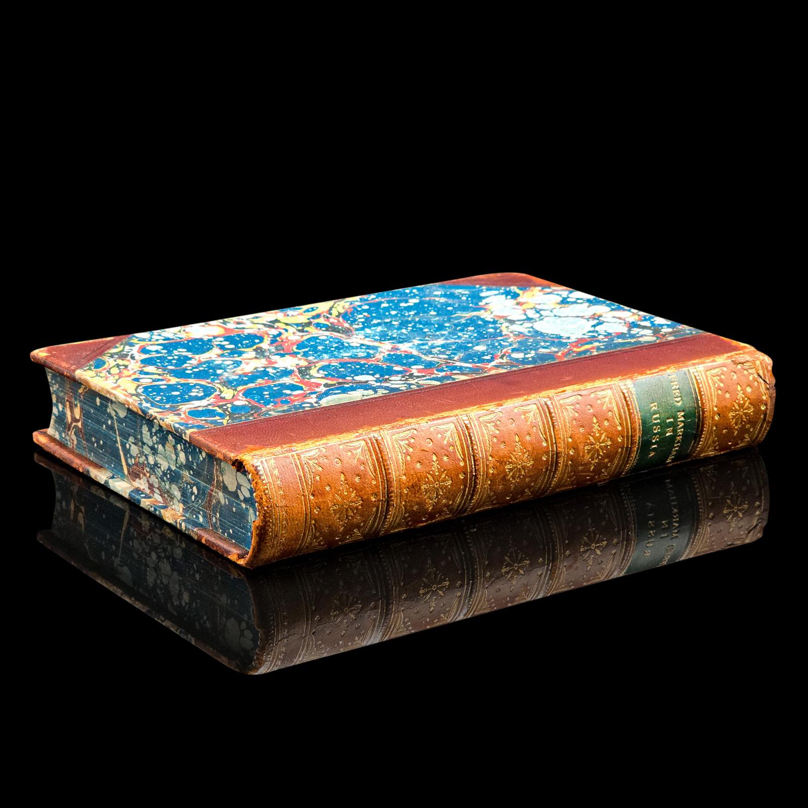 This is an antique copy of Fred Markham in Russia by W. H. G. Kingston. A fascinating memoir of travel and historical events. Published circa 1884 and presented in intact, original order with light markings, this volume combines literary interest