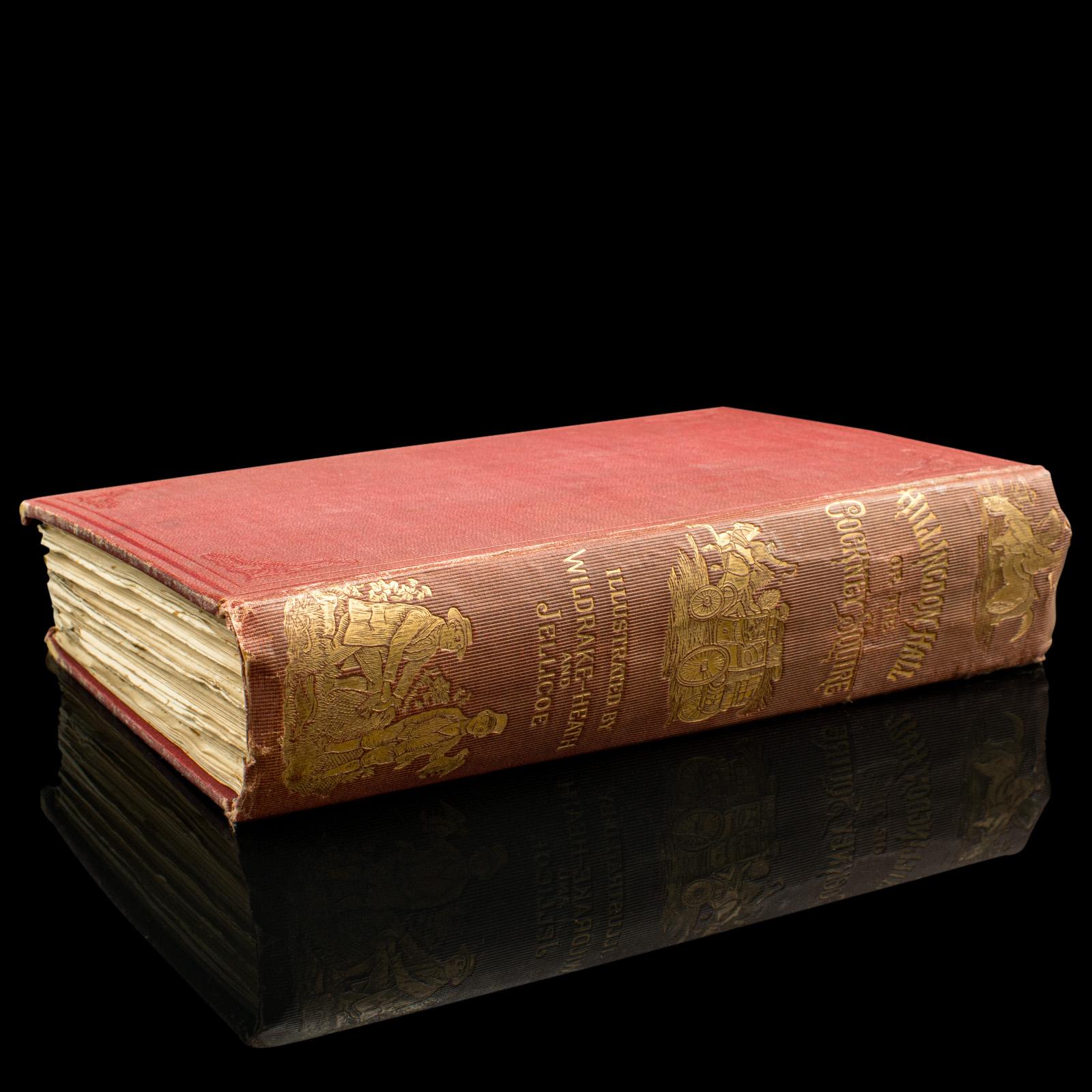 British Antique Book in Case, Hillingdon Hall or the Cockney Squire, English, Victorian For Sale