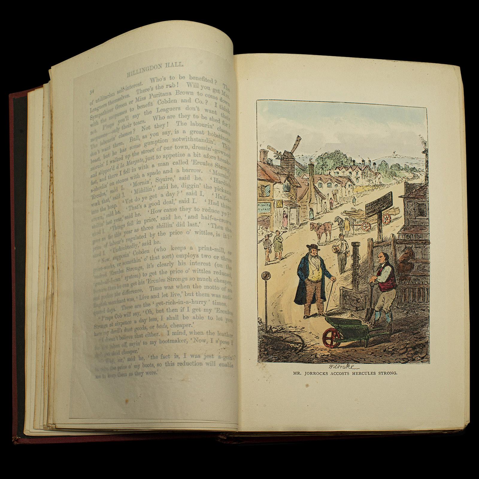 Antique Book in Case, Hillingdon Hall or the Cockney Squire, English, Victorian For Sale 2