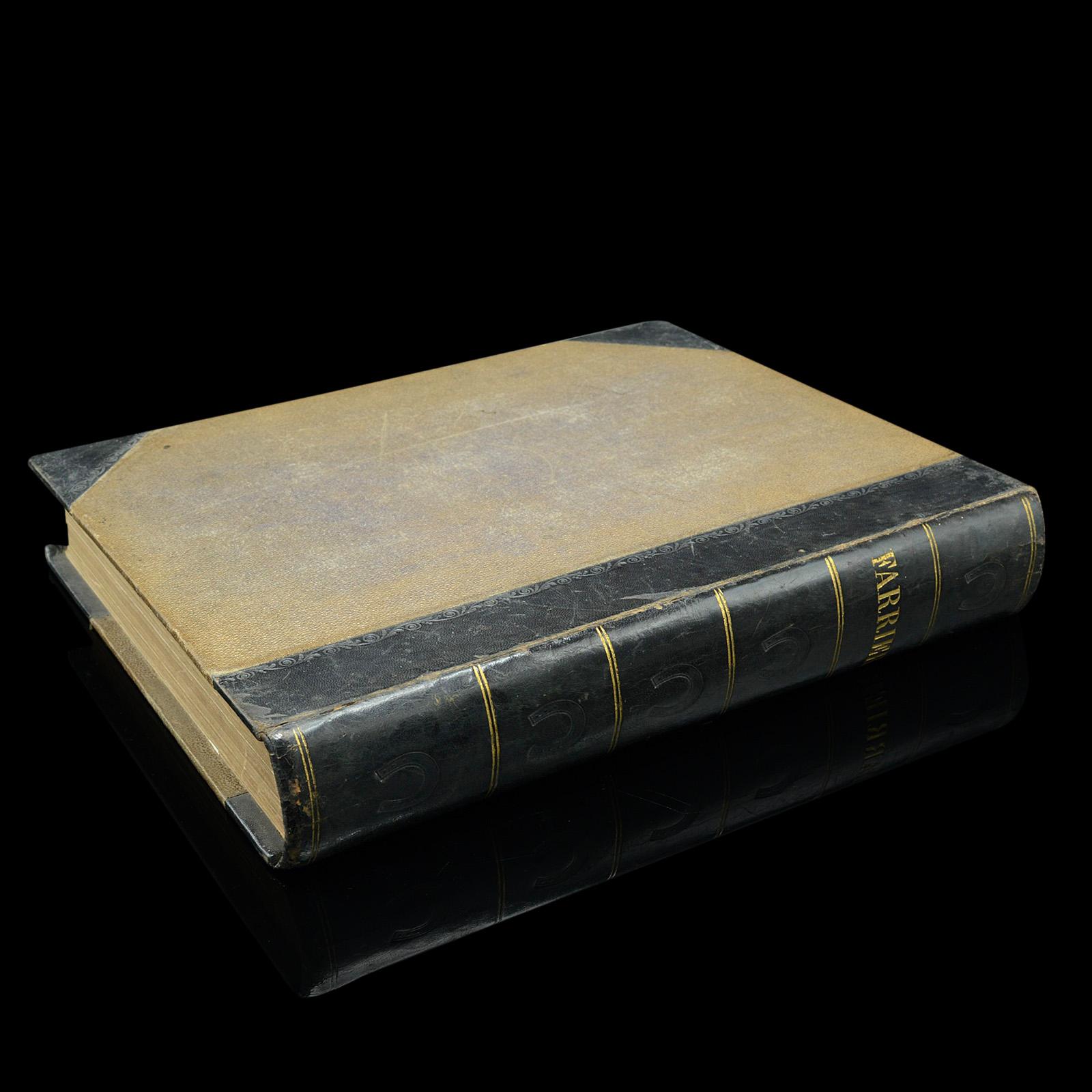 This is an antique copy of Modern Practical Farriery, by W.J. Miles et al. An English language, hard bound non-fiction book, dating to the late Victorian period, circa 1900.

Full title, as follows: Modern practical farriery - a complete guide to