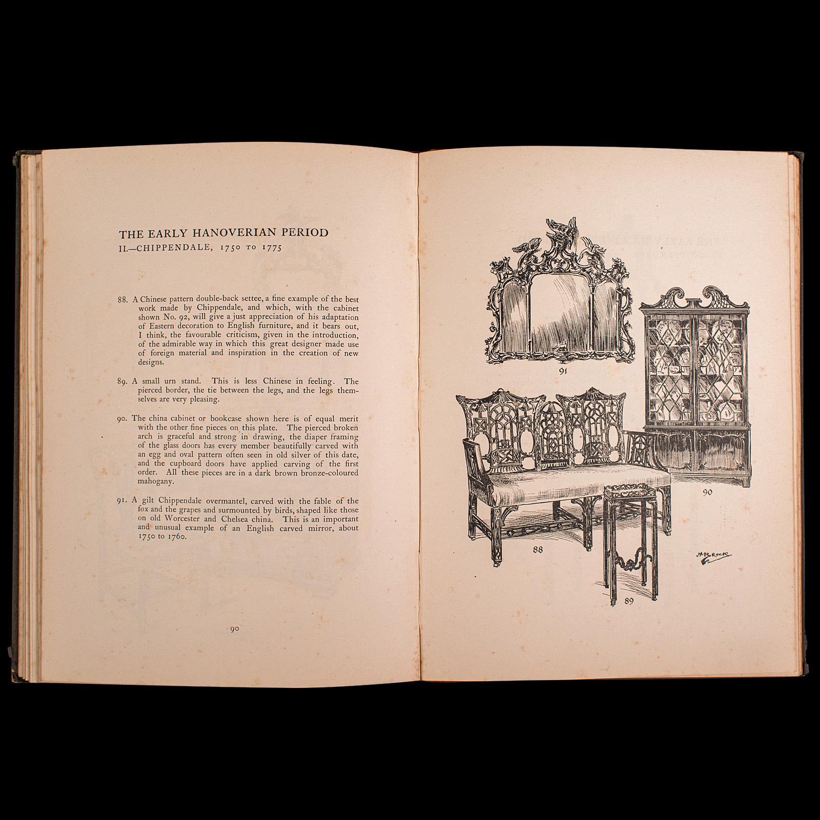 Antique Book, Old English Furniture, Illustrated, Reference, Edwardian, C.1910 For Sale 3