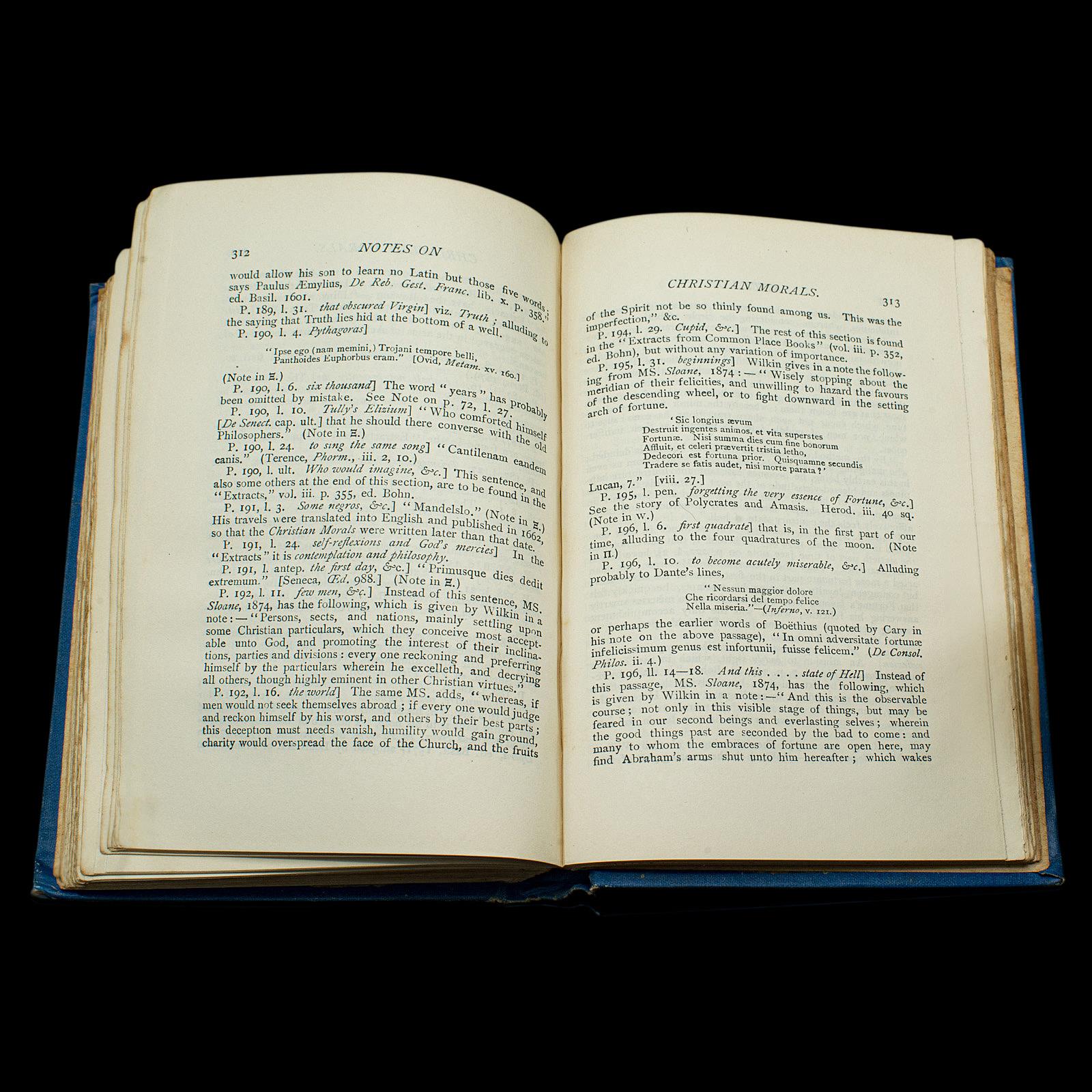 Antique Book, Religio Medici, Sir Thomas Browne, English Language, Dated 1915 For Sale 5