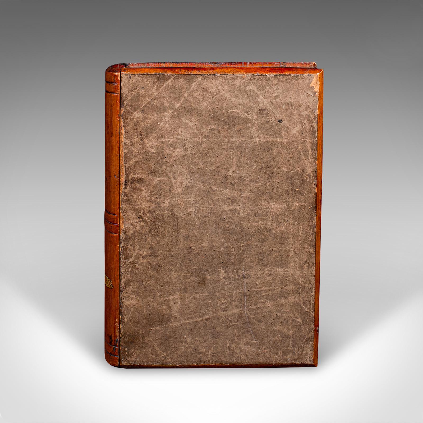 Caja Fuerte Antigua para Libros, Continental, Cedro, Disfraz de Caja de Almacenamiento de Volumen, Eduardiana en Bueno estado para la venta en Hele, Devon, GB
