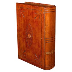 Antique Book Safe, Continental, Cedar, Disguise Volume Storage Box, Edwardian