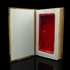 Coffre-fort pour livres anciens, anglais, boîte de conservation reliée, bibliothèque de maison, édouardien, C.1910