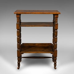 Antique Book Stand, English, Oak, Aesthetic Period, After Liberty, Victorian