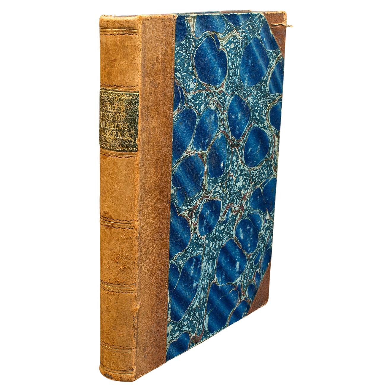 Antikes Buch, Das Leben von Charles Dickens, Biografie, englisch, viktorianisch, um 1880