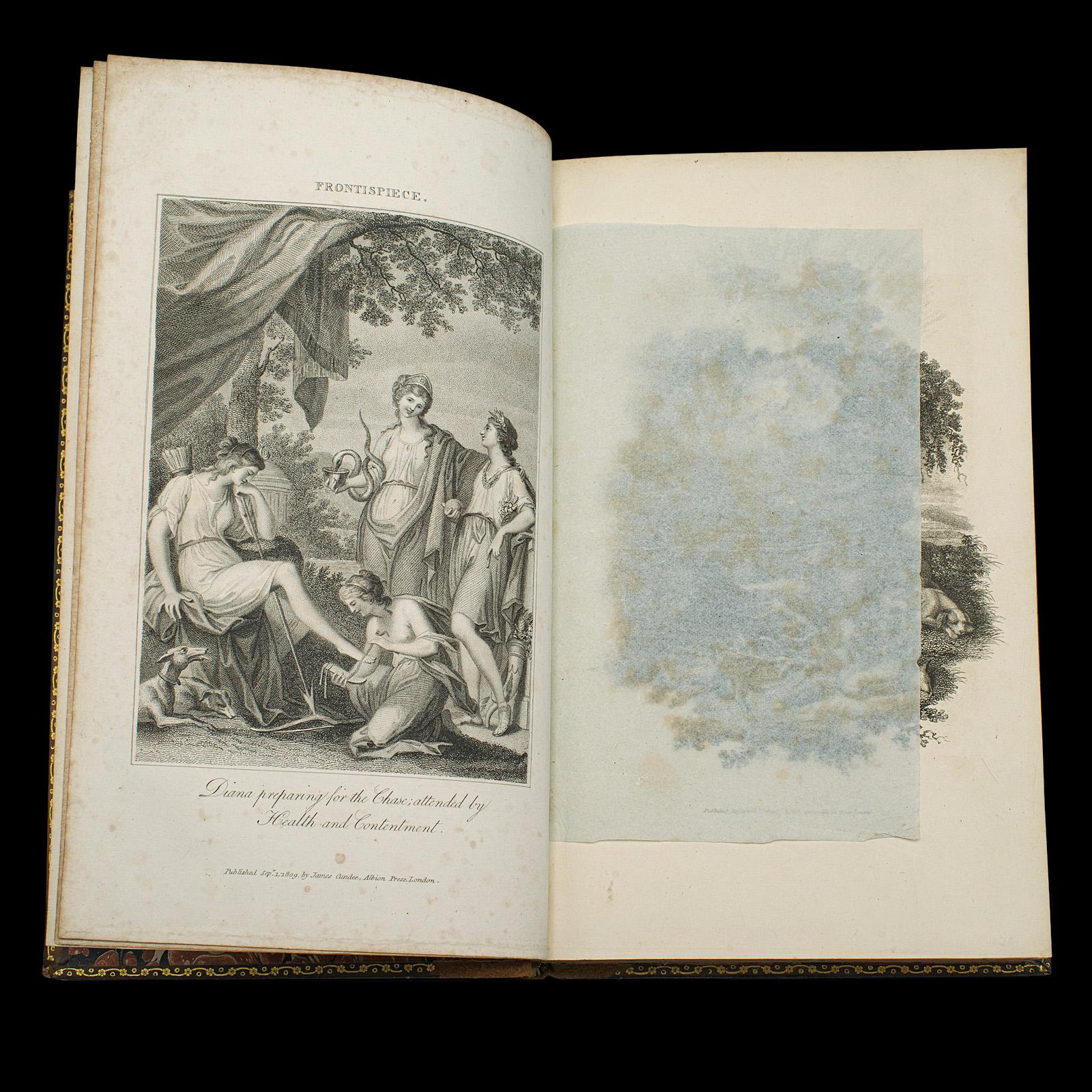 Antique Book, Thoughts on Hunting by William Beckford, English, Georgian, 1810 In Good Condition For Sale In Hele, Devon, GB