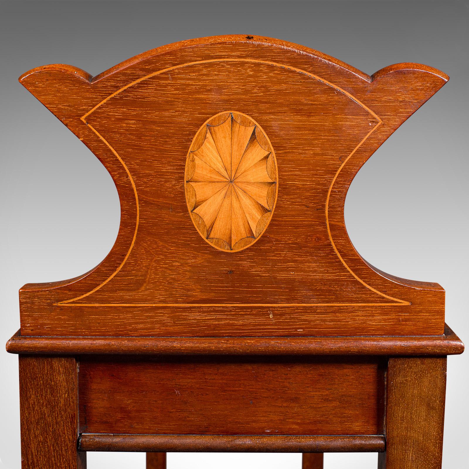 Antique Book Trough Stand, English, Walnut, Boxwood, Lounge Bookcase, Edwardian 3