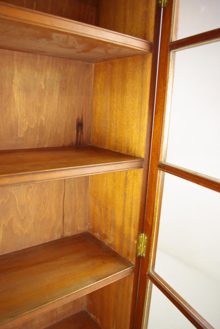 Antique Walnut Bookcase, Victorian, Walnut Bookcase, Scotland, Antiques