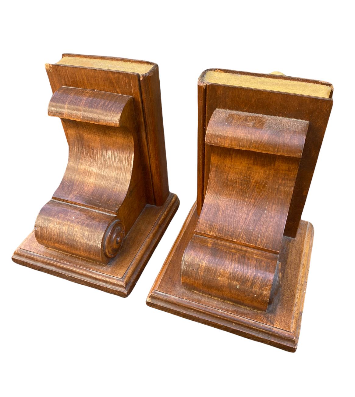 Antique Bookends with Academic Motif 1