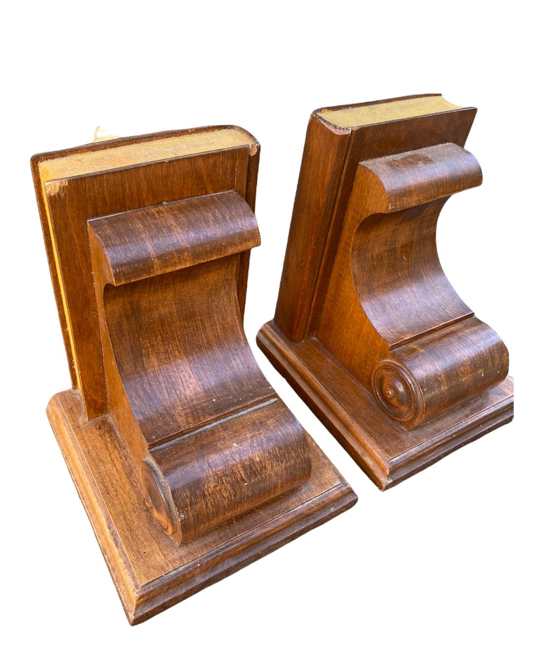 Antique Bookends with Academic Motif 2