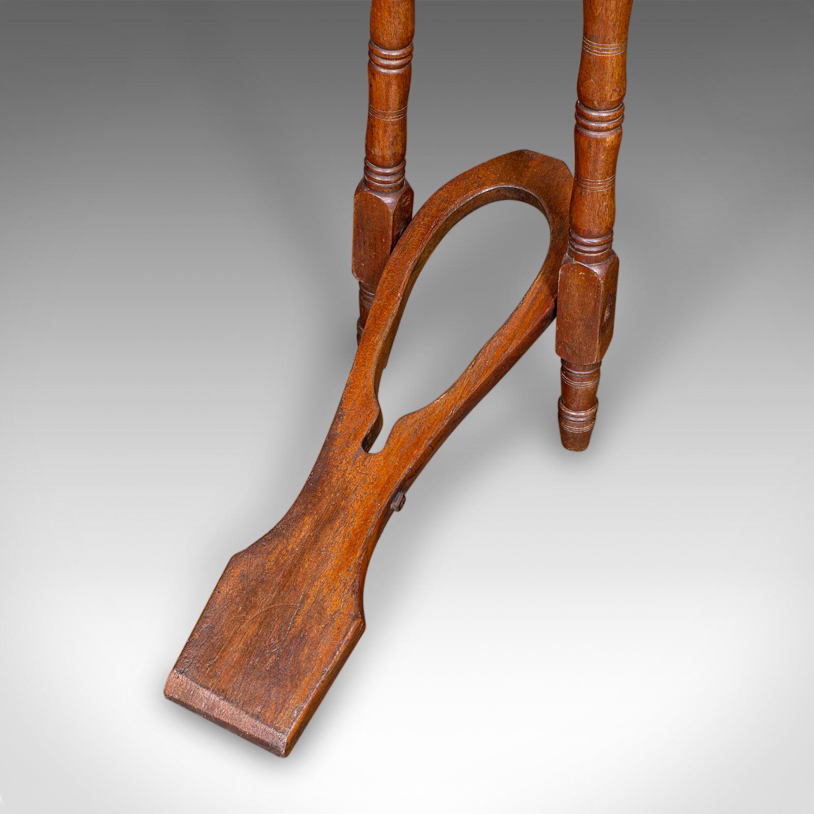 Antique Boot Jack, English, Walnut, Folding Shoe Pull, Victorian, Circa 1870 For Sale 3