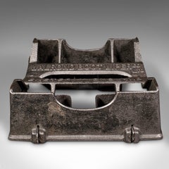 Limpiabotas Antiguo, Inglés, Hierro Fundido, Tirador de Zapato de Entrada, Walrond, Eduardiano