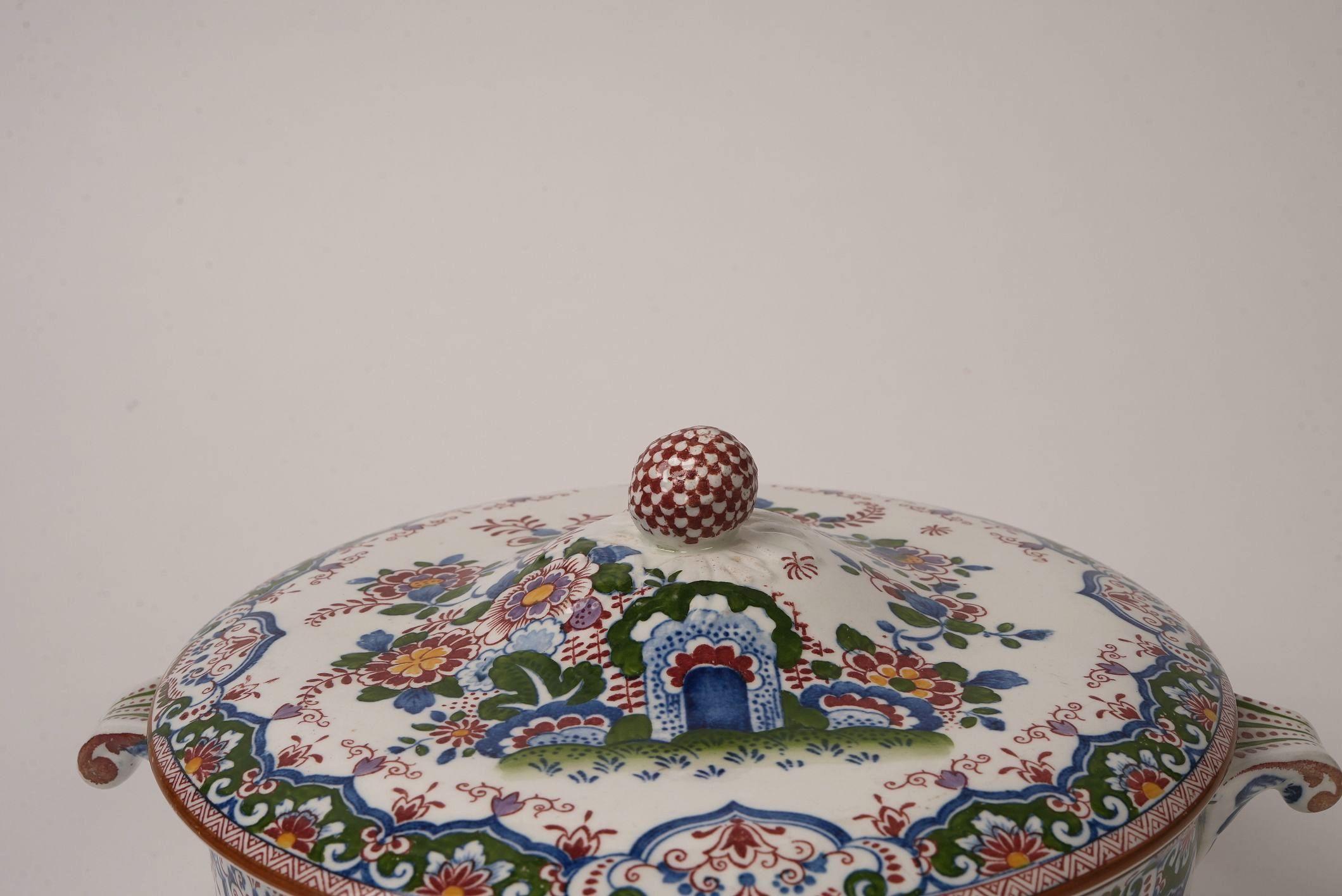 Antike Booth's 'Old Dutch Peacock' China 26-teiliges Tafelservice im Angebot 7