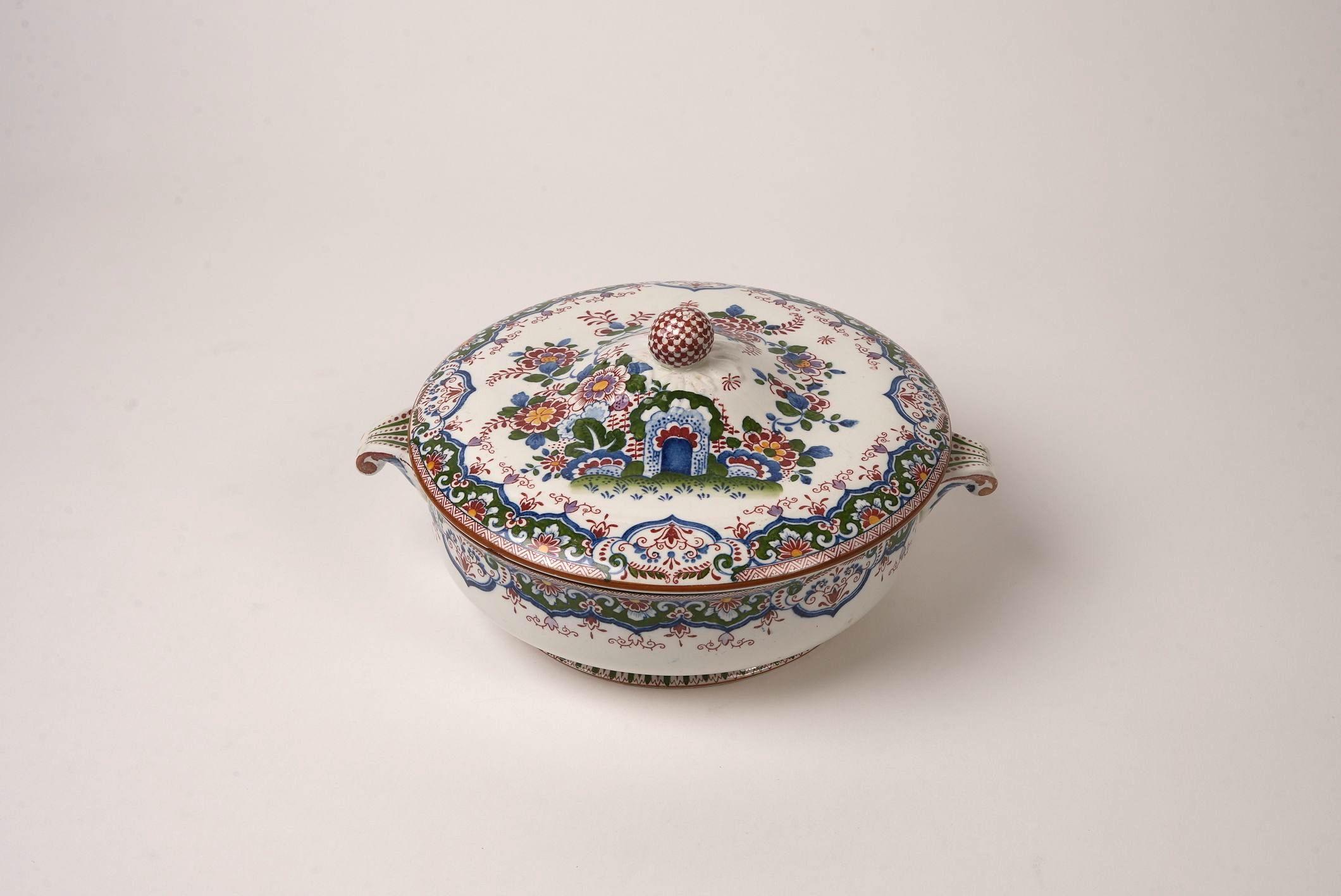 Antike Booth's 'Old Dutch Peacock' China 26-teiliges Tafelservice im Angebot 9