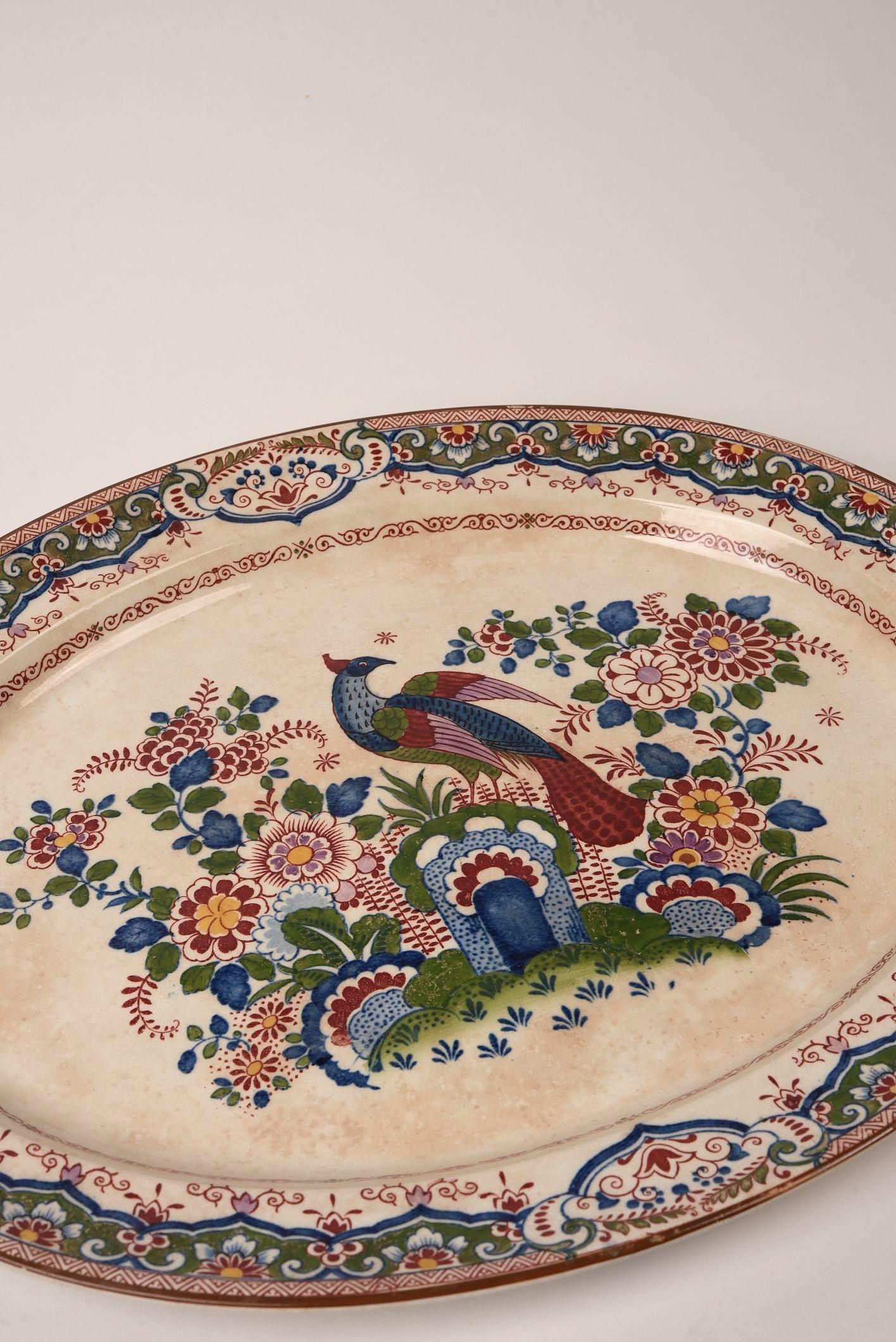 Antike Booth's 'Old Dutch Peacock' China 26-teiliges Tafelservice (20. Jahrhundert) im Angebot
