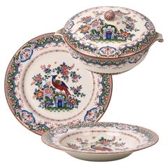 Antique Booths 'Old Dutch Peacock' China 26-Piece Dinner Service
